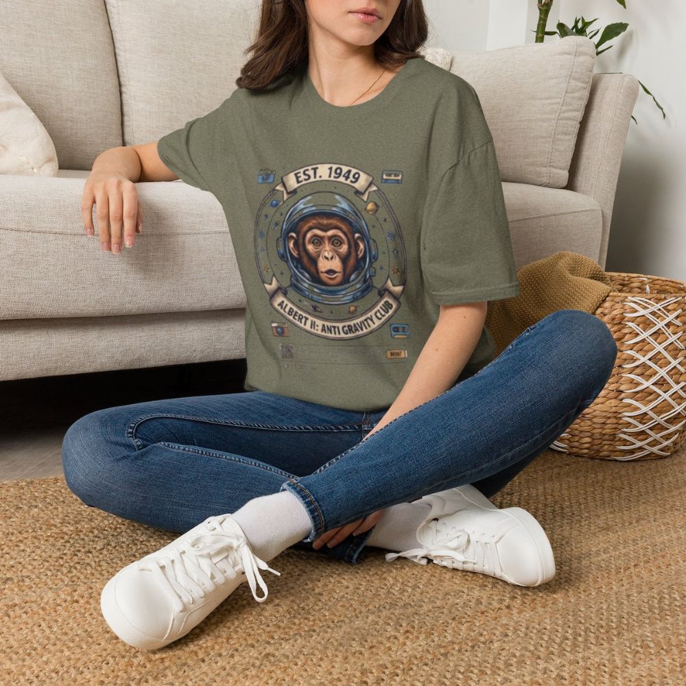 Picture of Vintage Space Chimp Astronaut T-Shirt | EST. 1949, Retro Space Badge