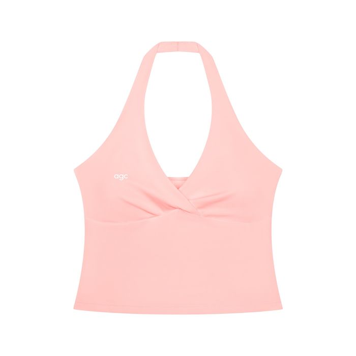 Women’s Ruched Halter Yoga Tank Top